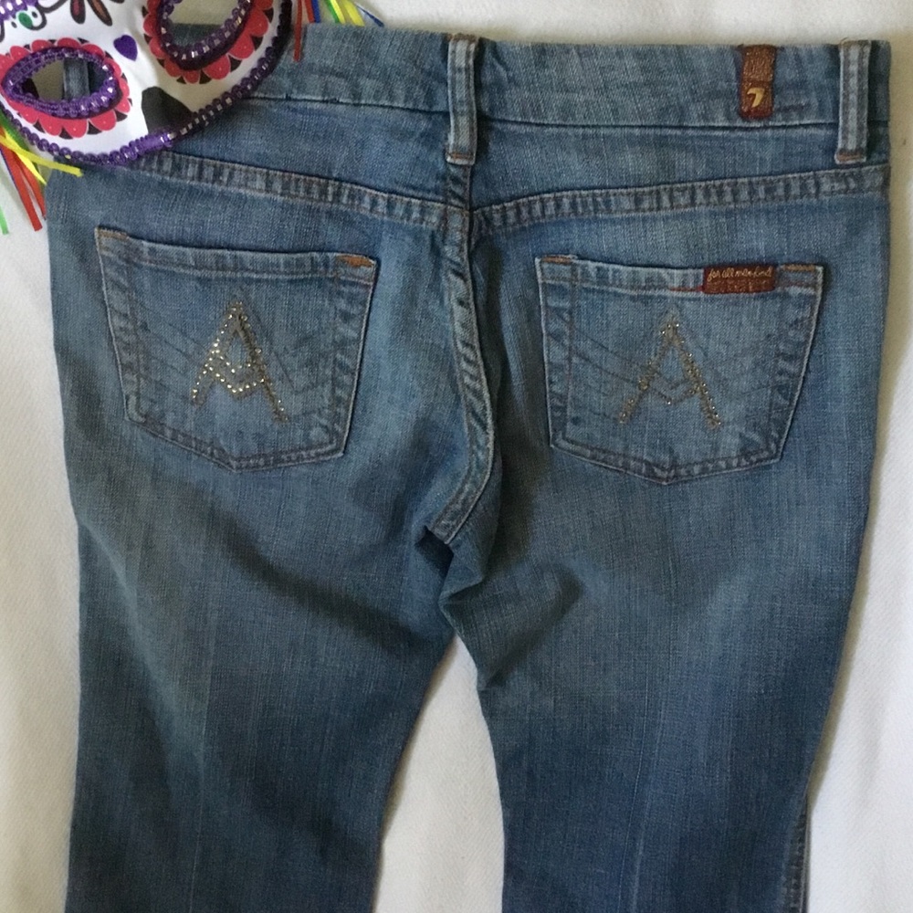 “7 For All Mankind” Jeans-Sz 25. Wide Bell Bottom.